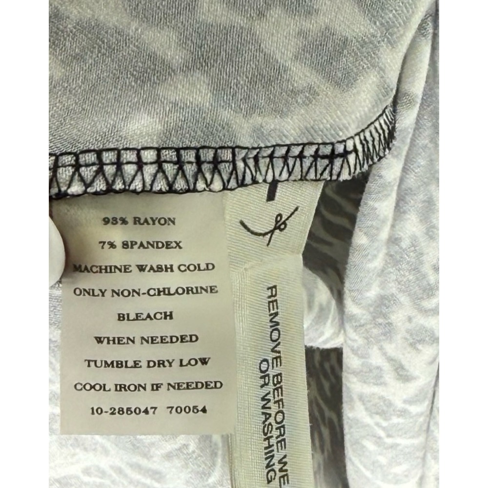 Ann Taylor Womens XS Black White Animal Print Twist Front Sheath Dress NWT - Picture 6 of 6